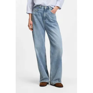BOSS ORANGE Straight-Jeans MARLENE HR 11.0 Premium Damenmode High Rise, Wide Leg blau 30
