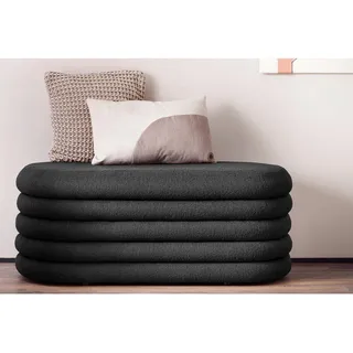 SalesFever Polsterhocker 108 x 42 x 45 cm Grau