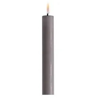 Deluxe Homeart Stabkerze 15 cm grau 2 St.
