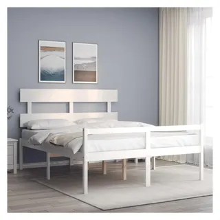 vidaXL Seniorenbett 160 x 200 cm Weiß