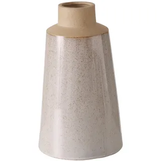 Boltze Vase Catrinia (Gefäß in Beige, Matt, aus Steingut, 16 x 16 x 28 cm