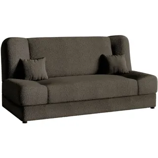 Mirjan24 Schlafcouch Textil 3-Sitzer Braun
