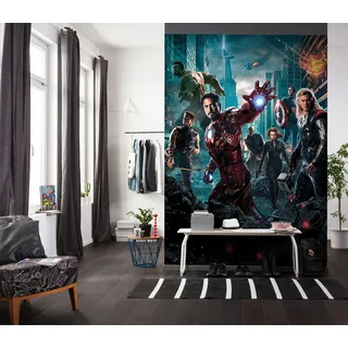 KOMAR Xora Fototapete Marvel, Mehrfarbig, 184x254 cm, Fsc, Tapeten - Wandverkleidungen, Fototapeten