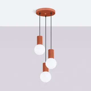 Sollux Halo 3-flg. 25 cm rund/orange