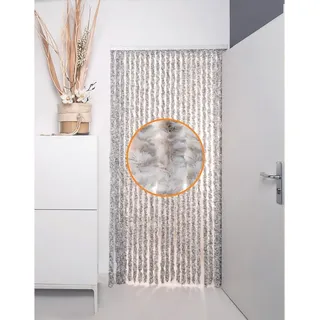 Defactoshop Insektenschutz-Vorhang Flauschvorhang Türvorhang Chenille Fliegenschutz Insektenschutz