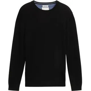 Tom Tailor 1038426 Basic Knit Pullover Black 2XL