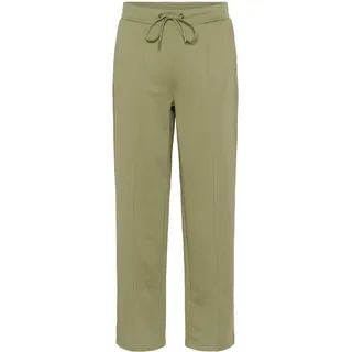 Stoffhose KAFFE "Strickhose KAjenny", Damen, Gr. M, N-Gr, grün (oil grün), Obermaterial: 76% Polyester Pol. recyc.. 20% Viskose CV. 4% Elasthan EL., Hosen Stoffhose