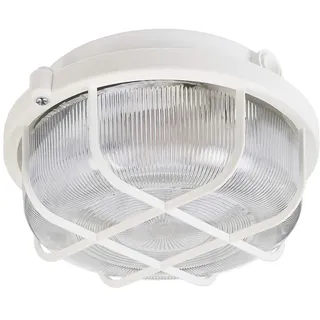 Deko-Light Außenwandleuchte Glas Kunststoff rund E27 1x max. 100W weiß