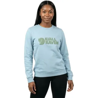 Fjällräven Logo Pullover Sweatshirt Breeze Blue/Patina Green M