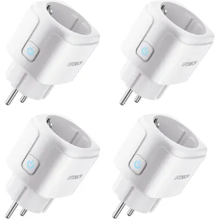 upxnbor Smart-Home-Steckdose 4 St. Weiß