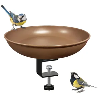 Vogeltränke Balkon, Vogeltränke Balkongeländer, Vogeltränke Winterfest Vogelbad Garten Balkon Wassertränke Für Vögel Mit Ständer, Vogeltränke Frostsicher, Vogeltränke Garten, Vogeltränke Stehend