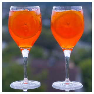 Topkapi Aperol Spritz Glas Birlenbach – Aperol Spritz Gläser, Cocktail Glas, 420ml, Profi-Glas Bleifreies Kristallglas für Aperol Spritz, Lillet, Hugo, Amalfi, Cocktails, 6 Stück