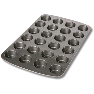 RBV Birkmann Birkmann Easy Baking, Mini-Muffinform 24-fach, Backform für Mini-Kuchen oder Cupcakes, mit Antihaftbeschichtung und Rezeptcode, 881112