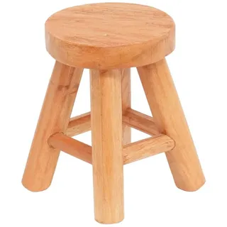 creedwood Hocker Malik Holz 19 x 19 x 19 cm Beige