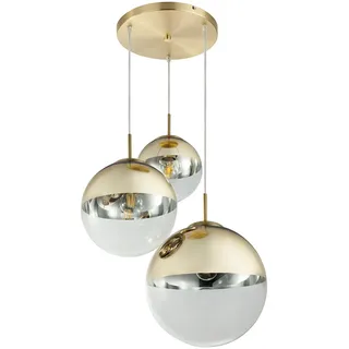 GLOBO Glaskugel 3-flg. 51 cm rund goldfarben
