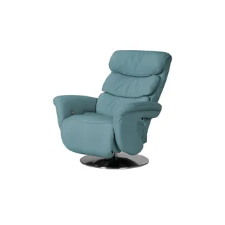 HIMOLLA Relaxsessel 7628 Leder 83 x 113 x 92 cm Türkis/Petrol mit Relax-Funktion