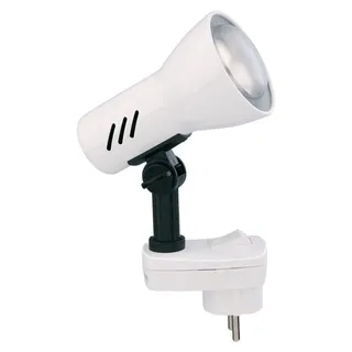 Steckerleuchte Kinderzimmerlampe 1xE14 25W weiß Metall-Kunststoff Briloner - Weiß