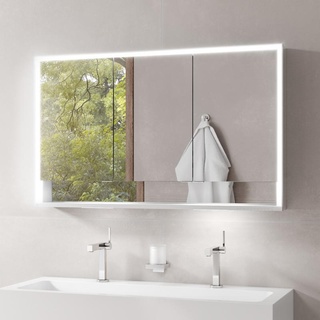 Keuco Royal Lumos Spiegelschrank mit Beleuchtung und 3 Türen, 14305171301