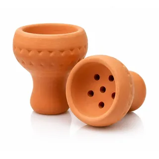 BAYLI Anzündkamin 2er Set Bayli Premium Shisha Kopf aus hochwertigem Ton, Shisha Tonkop