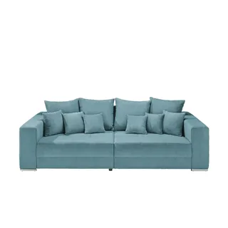 uno Bigsofa aus Cordstoff Ricardo , blau , Maße (cm): B: 262 H: 85 T: 111.0