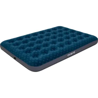 Avenli Luftbett Luftmatratze Camping für 1-2 Personen grün 191x137x22cm Double-Size, (Gästebett aufblasbar Ideal als Reisebett oder Isomatte, 1-tlg., Campingmatratze ohne Pumpe), für Indoor und Outdoor mit beflockter Oberfläche grau|grün
