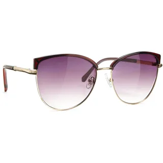LASCANA Sonnenbrille LASCANA, Damen, dunkelrot, goldfarben, Sonnenbrillen Sonnenbrille, Trendy Sonnenbrille mit UV Schutz, Damenbrille, Sonnenschutz