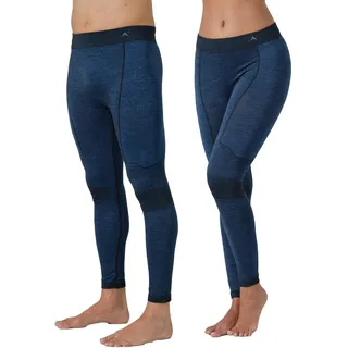 Risalti Thermo Leggings Damen Herren Unisex Merinowolle - Lange Unterhosen Herren Damen Winter Leggings, Thermohose Damen Herren Atmungsaktive, Dehnbare Nahtlose Damen Herren Leggings - Made in Italy - XL-XXL