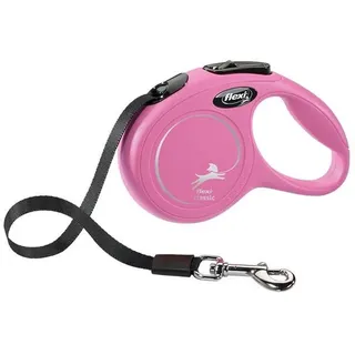 flexi Flexileine Flexi "NEW CLASSIC" mit Gurt pink S - 5m