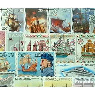 Prophila Collection Motive 50 Verschiedene Schiffe und Boote Marken (Briefmarken für Sammler) Seefahrt/Schiffe