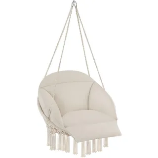 Tectake Hängesessel Samira Beige
