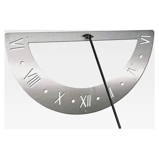 Wanduhr aus Edelstahl 70 cm rostfrei ausrichtbar wetterfest Gartenuhr modern Metall