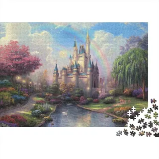 Thomas Kinkade Holz Puzzle 1000 Teile Für Erwachsene, Kunst Impossible Puzzles, Farbenfrohes Legespiel, Geschicklichkeitsspiel Für Die Ganze Familie, Weltberühmte Gemälde Puzzle