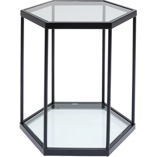 Kare Comb Schwarz 55cm Beistelltische, Glas, 55x55x48cm