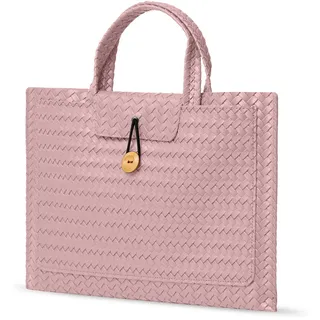 ZoRoll Laptoptasche 15-16 Zoll Laptop Hülle für MacBook Lenovo HP Dell Acer | Rosa Laptop Tasche für MacBook Pro 16" M5 M4 M3 M2 M1 Pro/Max/15.6" Air, Laptop-Handtasche wasserdichte(Rosa)