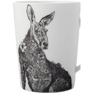 Maxwell & Williams Kaffeebecher Känguru Keramik Grau