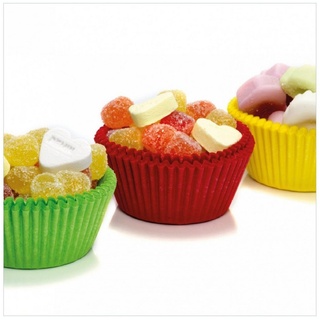 Wallario Memoboard Sweets - Süßigkeiten-Muffins in der Küche gelb