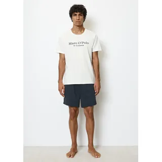 Marc O'Polo Shorty Pyjama Weiß/Blau XL