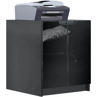 Vladon Logan Aktenschrank 51 x 60,5 x 54 cm schwarz