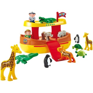 Ecoiffier - Abrick Arche Noah - Spiel Arche mit Tieren und Figuren, Noahs Schiff für Jungen und Mädchen ab 18 Monaten