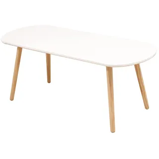 XANNI Couchtisch, skandinavisch, Beine aus Eichenholz, für Wohnzimmer, Schlafzimmer, Café, Büro