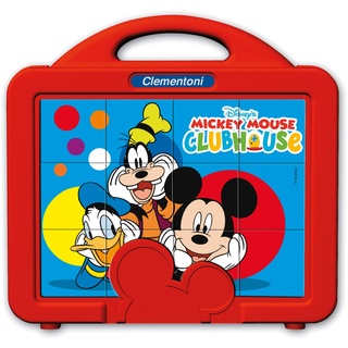 Clementoni 41344.7 - Baby Würfel 12-er Mickey Maus Clubhaus, Klassische Puzzle