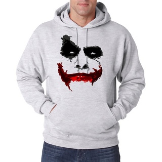 Youth Designz Kapuzenpullover Joker Clown Herren Hoodie Pullover mit trendigem Bösewicht Motiv grau 4XL