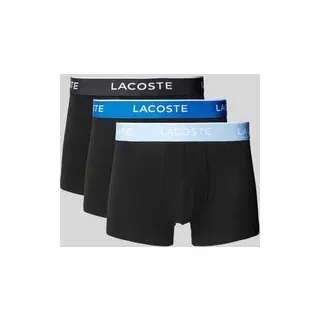 Trunks mit elastischem Label-Bund im 3er-Pack, Black, XL