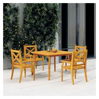 vidaXL Gartentisch 110 x 110 x 75 cm Massivholz Akazie Braun