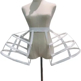 Danlai Frauen Vintage Petticoat Crinoline Unterrock Weiß 38 cm