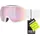 victorious stylische verspiegelte Skibrille mit Anti-Fog-Beschichtung für Damen und Herren white matt/rose-clear one size