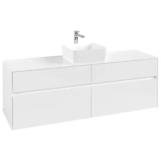 Villeroy & Boch Collaro Waschbeckenunterschrank C04900DH 160 x 55 cm Glossy White