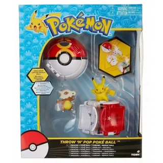 Tomy - Pokemon Throw N Pop Poke Ball Set - Tomy T18635 - (Spielwaren / Play Sets) - Gold