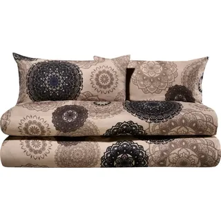 Erwin Müller Bettgarnitur Mandala Beige 155 x 220 cm + 40 x 80 cm