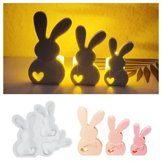 Cachito Modellierwerkzeug Silikonformen Gießformen Ostern, DIY Hasen Silikonform Ostern, Gießform Frühling für DIY Osterdeko Handwerk